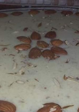 A picture of Badami kheer.