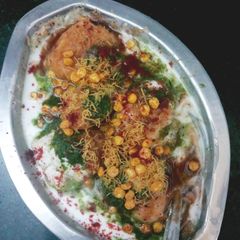 A picture of Dahi vada.