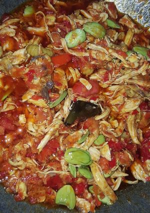 Foto resep Ayam suwir pete