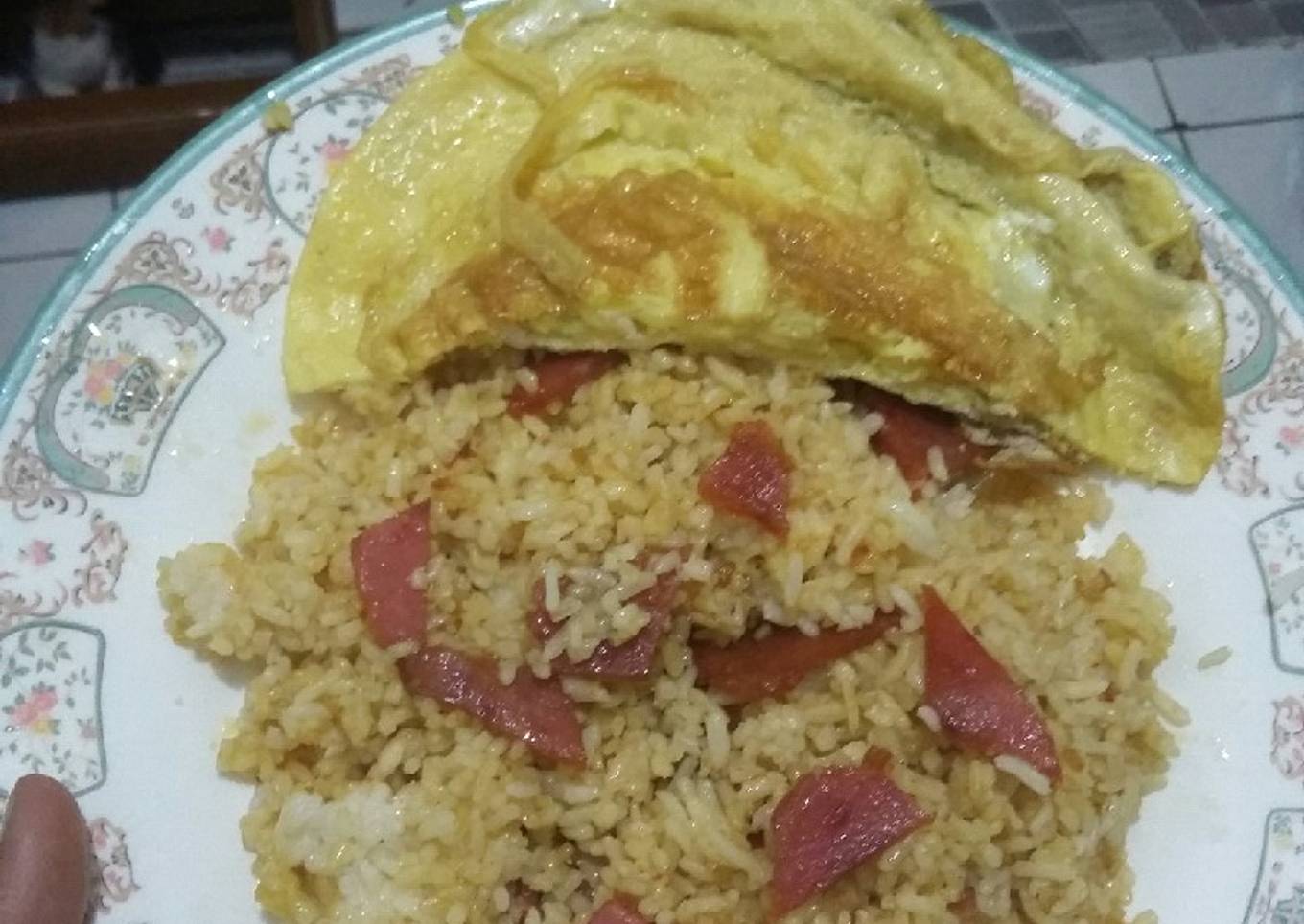 Nasi Goreng Beef Telur Dadar
