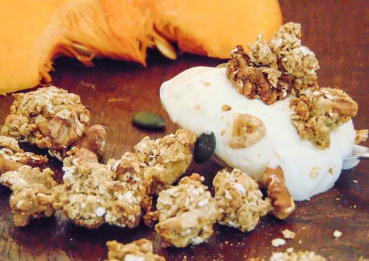 Steps to Prepare Super Quick Homemade Pumpkin Granola Clusters