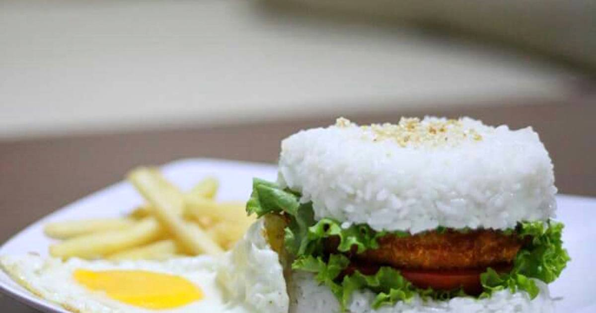 Resep Nasi burger ayam oleh Lilyhusnikitchen - Cookpad