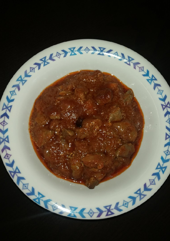 Una foto de Hígado encebollado