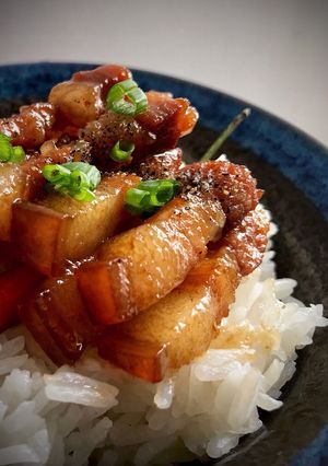 Hình của món Thịt kho teriyaki.