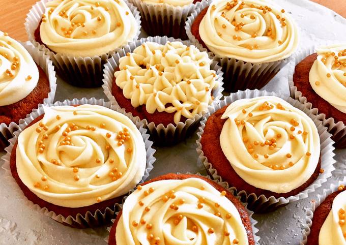 Recipe of Perfect Eggless red velvet cupcakes