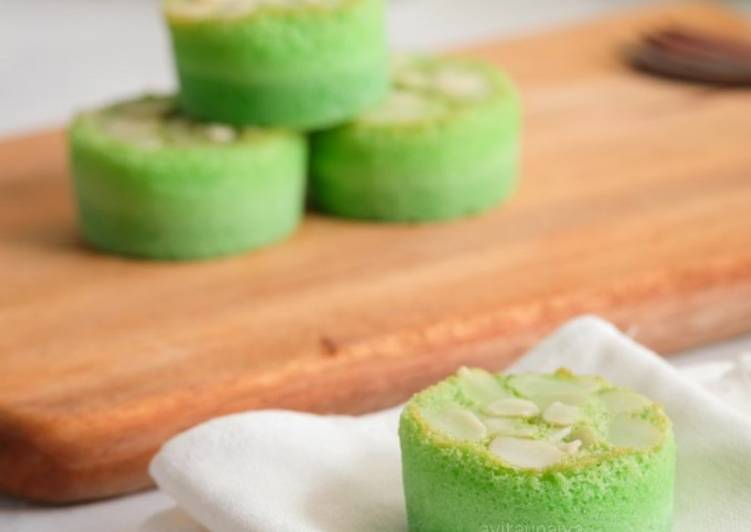 Resep Mini Chiffon Pandan Putih Telur, Enak Banget