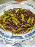 Hari mircho ka achar