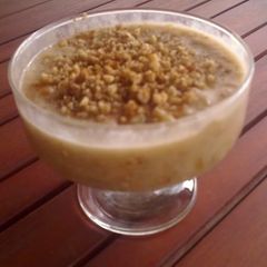 A picture of Varvara (wheat berry pudding).