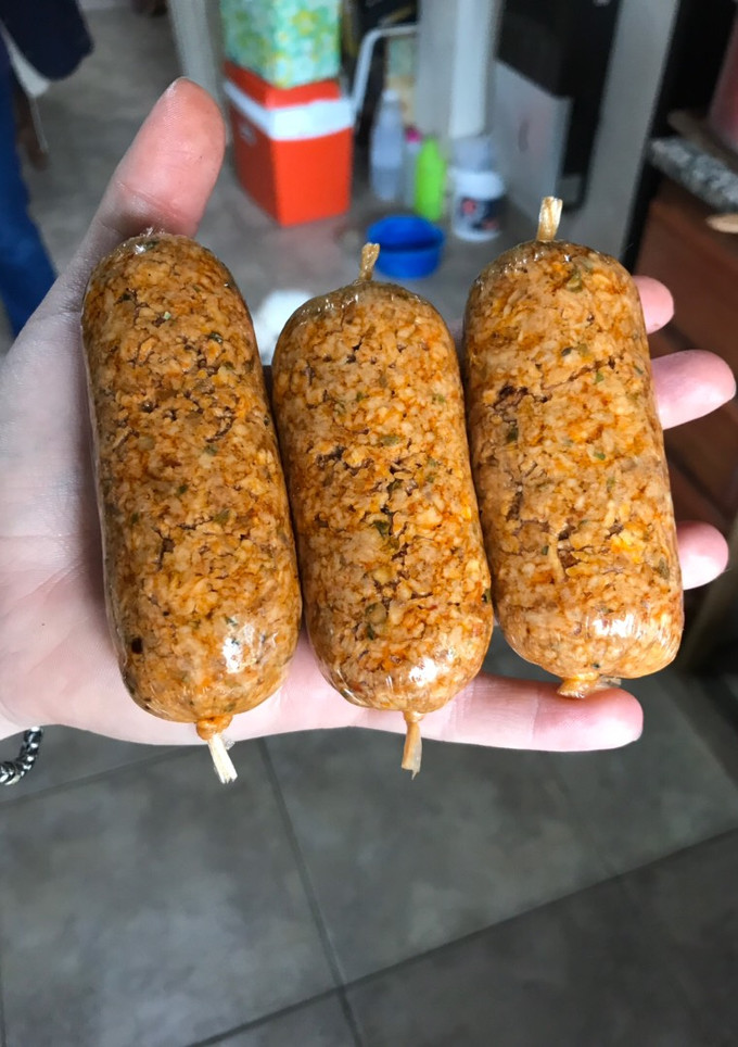 Una foto de Chorizos Veganos