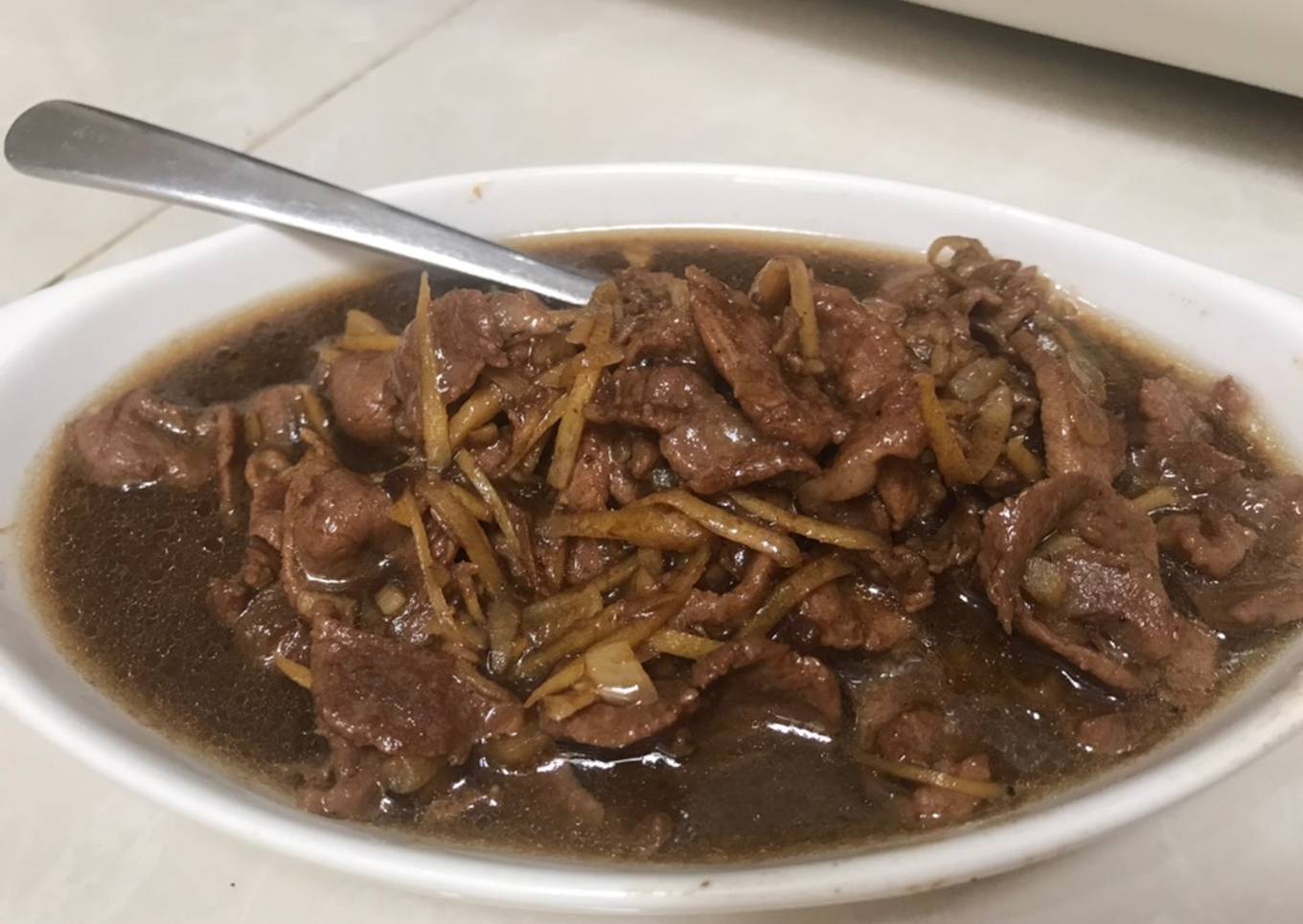 Daging Ayam/Babi masak jahe/ chau khiong si