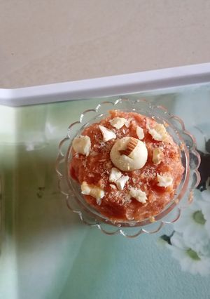 A picture of Gajar ka halwa.
