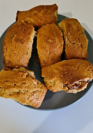 Une photo de Mini- cakes fourrés à la confiture de fraises au cake factory