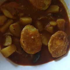 A picture of Simple egg curry.