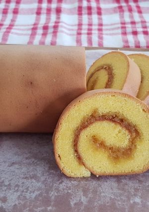 Foto resep Roll Cake isi selai nenas