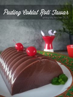 Foto resep Puding Coklat Roti Tawar