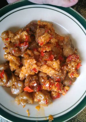 Foto resep Tumis bakso + tempe balado