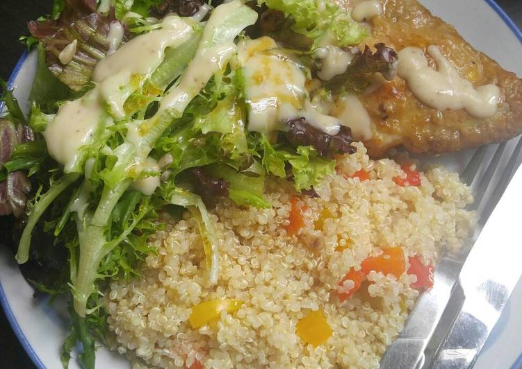 Langkah Mudah untuk Menyiapkan Salad quinoa, Lezat