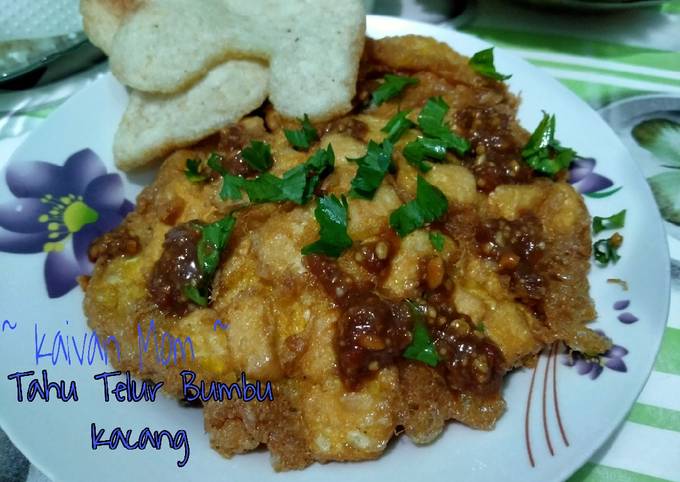 Resep 32. Tahu Telur Bumbu Kacang Anti Gagal