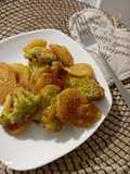 Cavolo verde e patate al forno aromatizzate