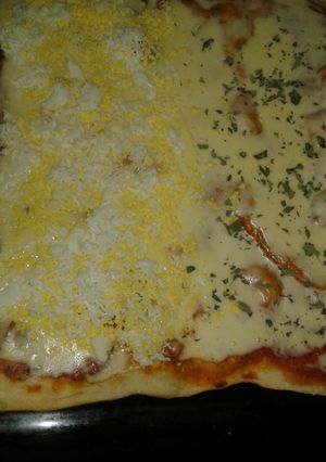 Una foto de Pizza finita de masa madre