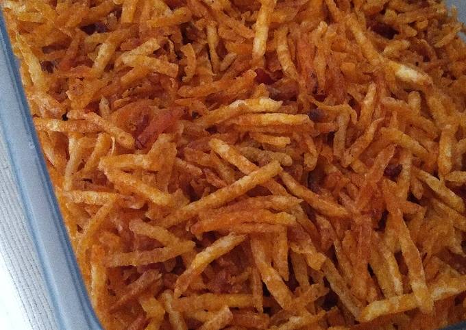 Anti Ribet, Buat Kentang mustofa renyah untuk stock makanan dirumah + tips Praktis