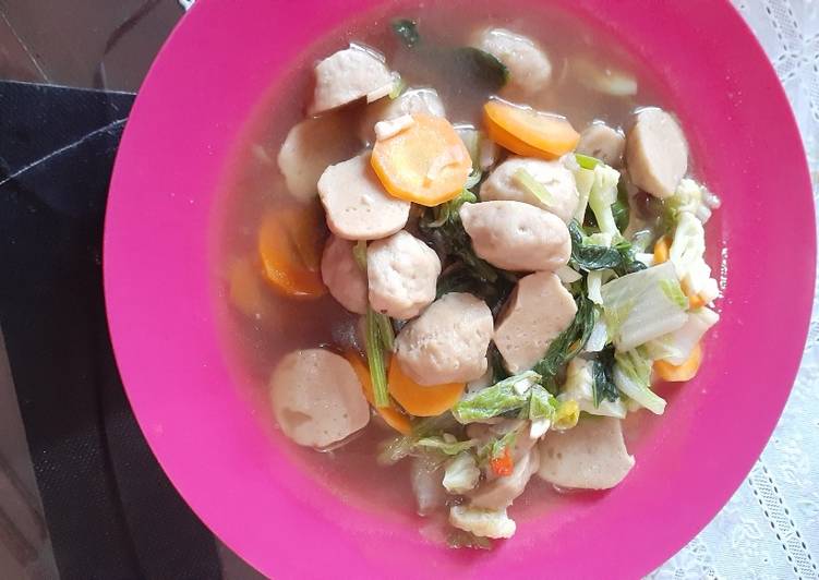 Resep Capcay Kuah Bakso Anti Gagal