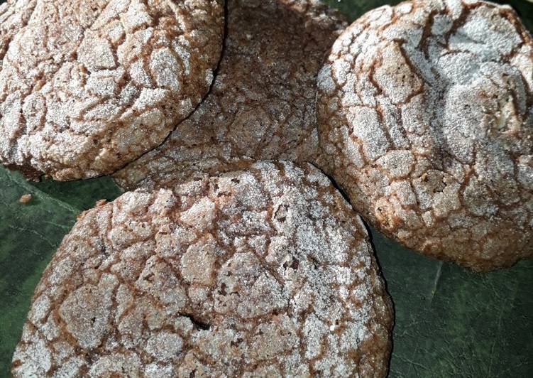 Polvorones veganos de chocolate