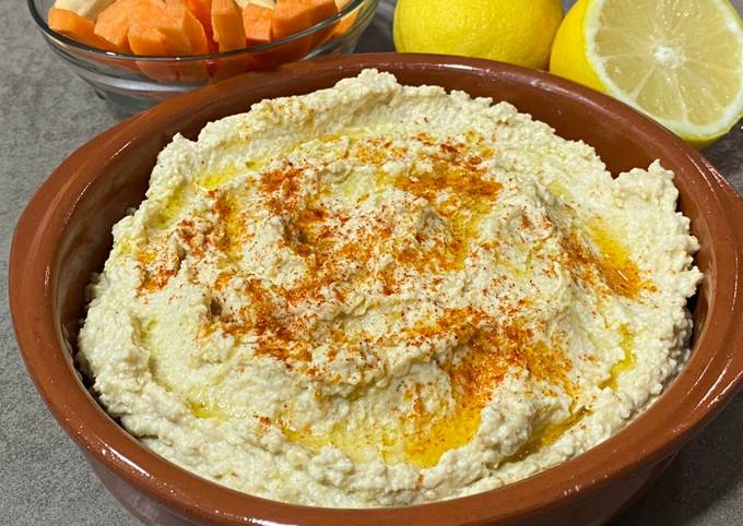 Hummus con Yogur (sin tahini) Receta de Mily Chaluat - Espacio Neutral-  Cookpad