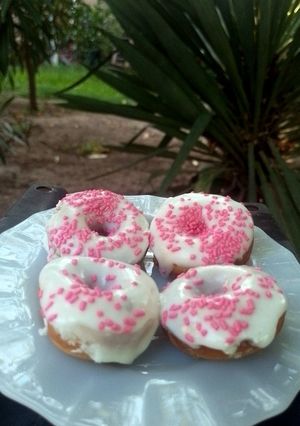 Una foto de Mini donas echas en máquina