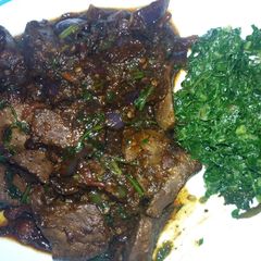 A picture of Fried liver.