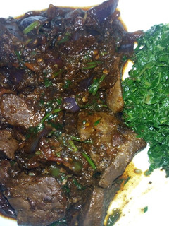 A picture of Fried liver.