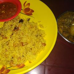 A picture of Basanti Pulao.