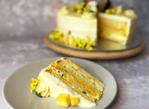 Zdjęcie przepisu Tort mango-marakuja.