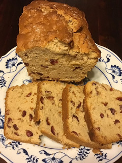 A picture of California Farm Cranberry Rum Cake.
