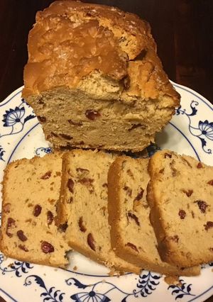 A picture of California Farm Cranberry Rum Cake.