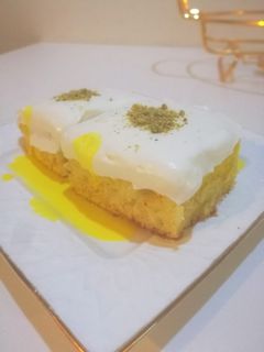 صورة لوصفة كيكه الحليب بالزعفران
