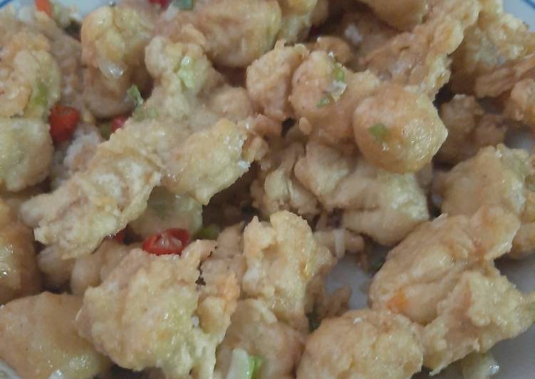 Tahu Tepung Pedas Asin