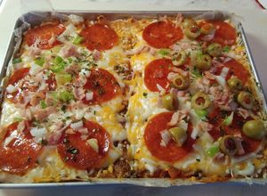 Una foto de Pizza con Harina de Almendra- Keto &Low Carb