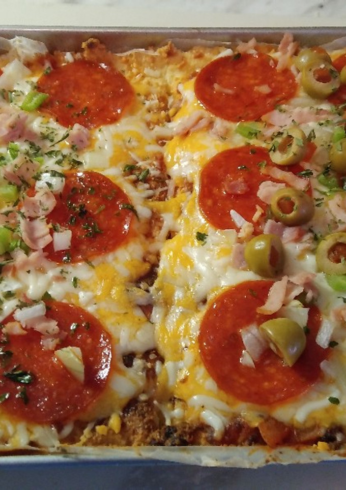 Una foto de Pizza con Harina de Almendra- Keto &Low Carb