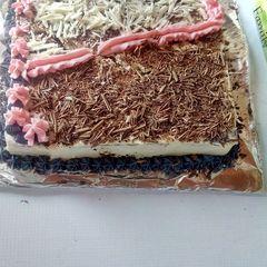 A picture of Classic vanilla cake.#authors marathon.