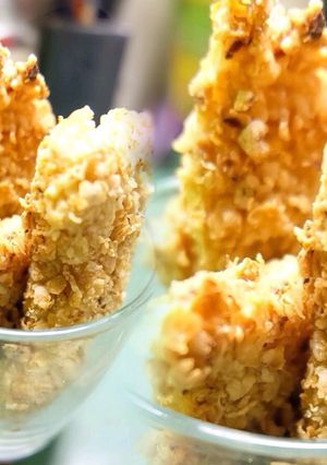 Foto resep Strip dorry crispy oat (dori goreng oatmeal kriukk)