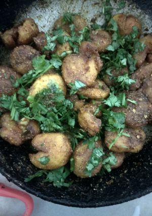 A picture of Masala potato fry.