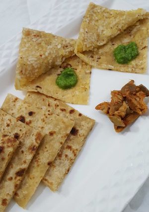 A picture of Rice Stuffed Parantha.