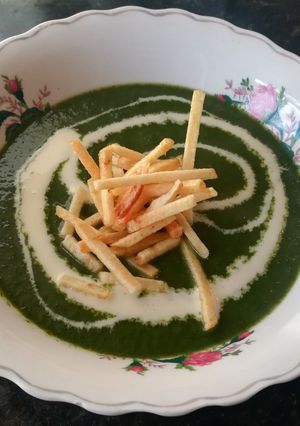 Una foto de Crema de Espinacas