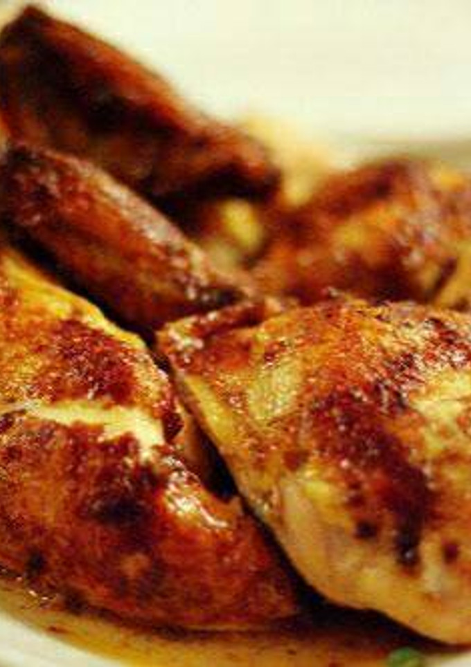 Una foto de Pollo de campo con vinagreta de miel y oliva