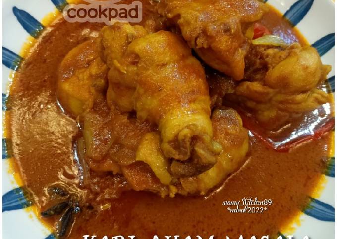 Resipi Kari Ayam Masala Tanpa Santan Oleh Mamy Kitchen89 Cookpad