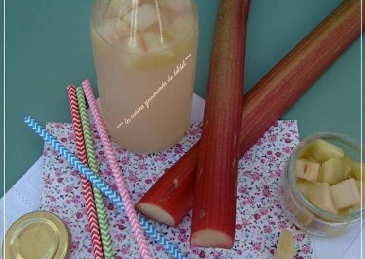 Recipe: Delicious Eau fraiche de rhubarbe