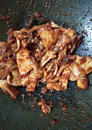 Foto resep Cumi kering balado
