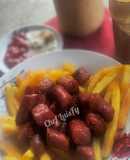 Nido de papas con chistorras... LúisFy