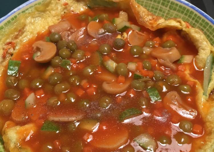 Resep Fu yung hai vegetarian Anti Gagal